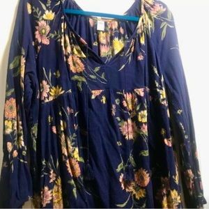 Old Navy Tassel Tie Swing Top (xxl)